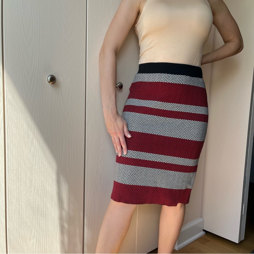 Chevron Pencil Skirt